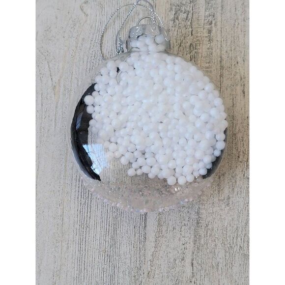 Penguin face blush snow ornament Xmas decor - Picture 3 of 4